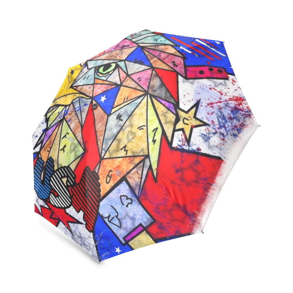 USA 4th july by Nico Bielow Foldable Umbrella (Model U01)