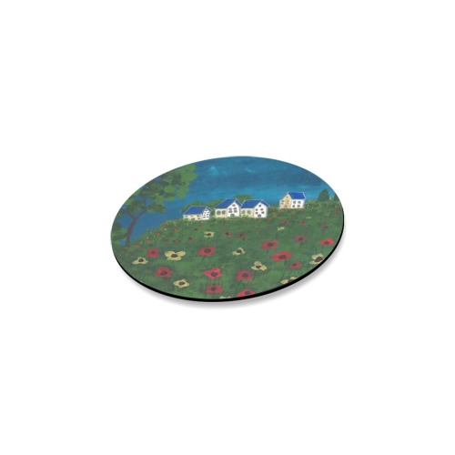 The Field of Poppies Round Coaster