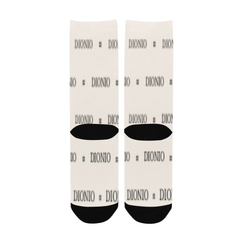 DIONIO Clothing - Women's Repeat Socks (White) Women's Custom Socks