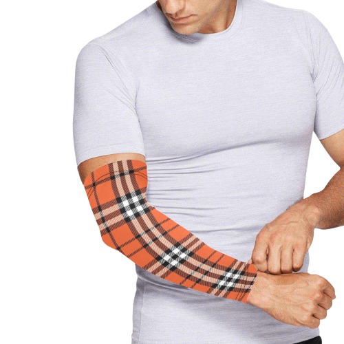 Halloween Plaid 1 Arm Sleeves (Set of Two)