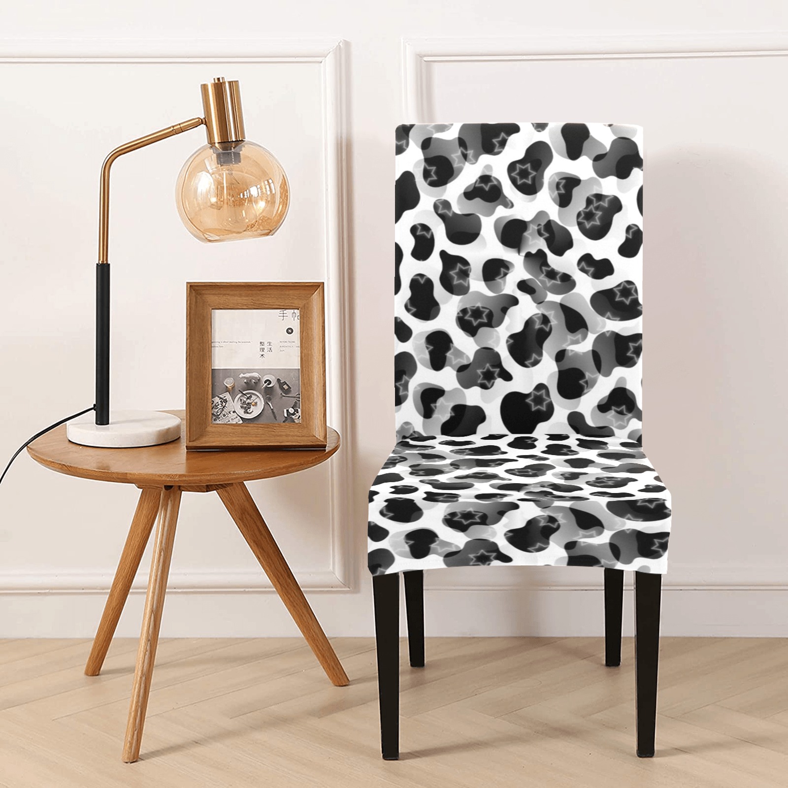 Cowhide by Artdream Chair Cover (Pack of 4)