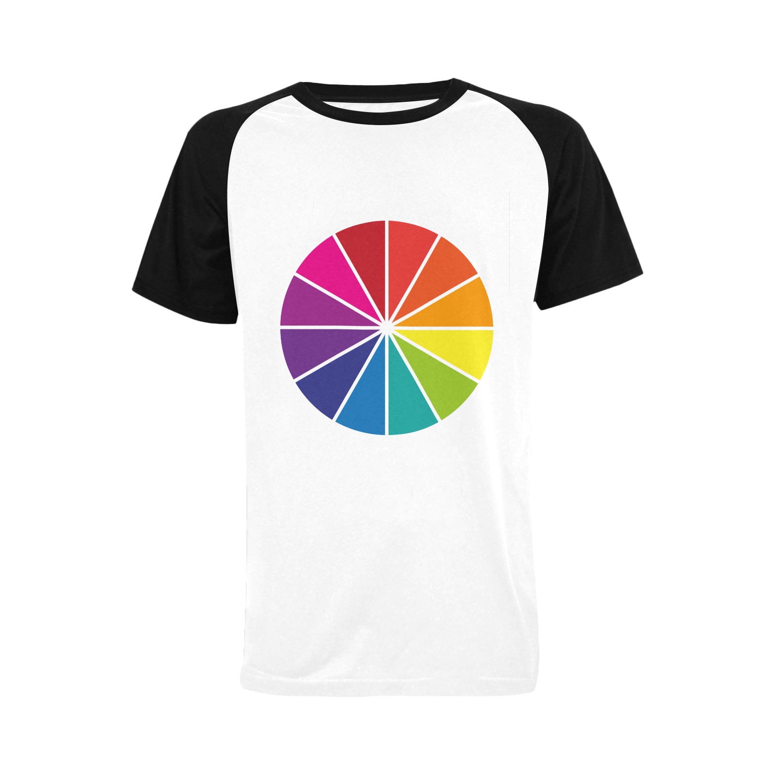 Wheel of Colour Men's Raglan T-shirt (USA Size) (Model T11)