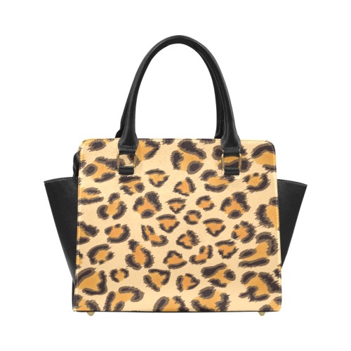 Leopard Print Classic Shoulder Handbag (Model 1653)