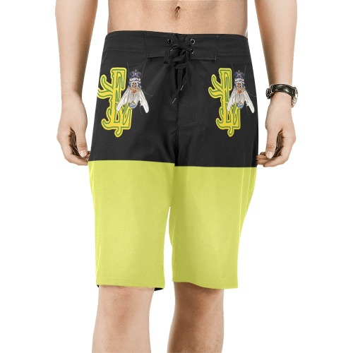Lemon Boat Shorts Collectable Fly Men's All Over Print Board Shorts (Model L16)