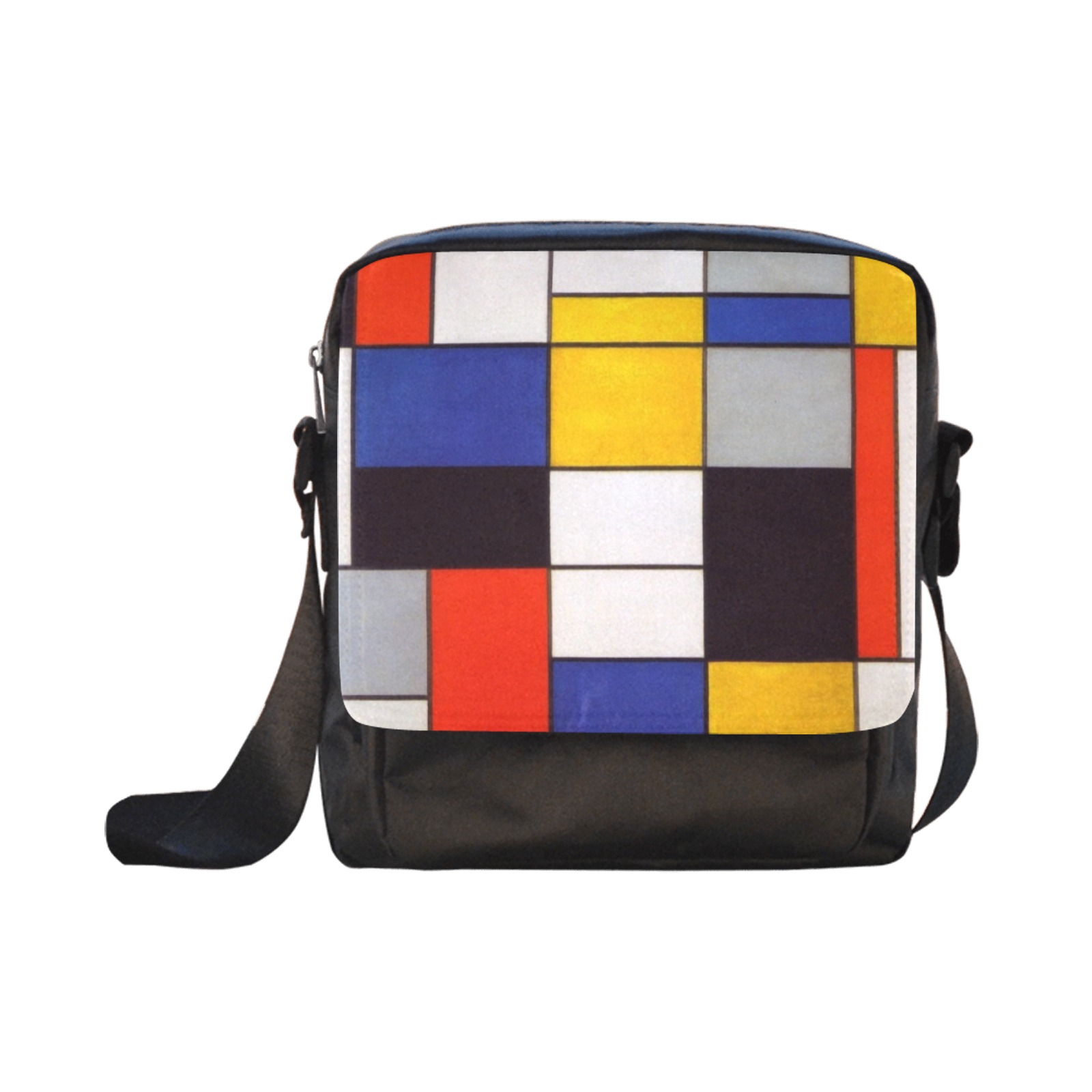 Composition A by Piet Mondrian Crossbody Nylon Bags (Model 1633)