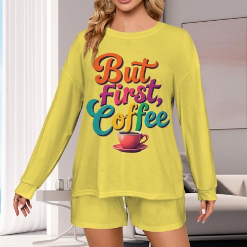 But First Coffee Yellow