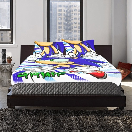 Sonic Bed set 3-Piece Bedding Set