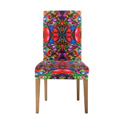 BOHO Night Garden Removable Dining Chair Cover