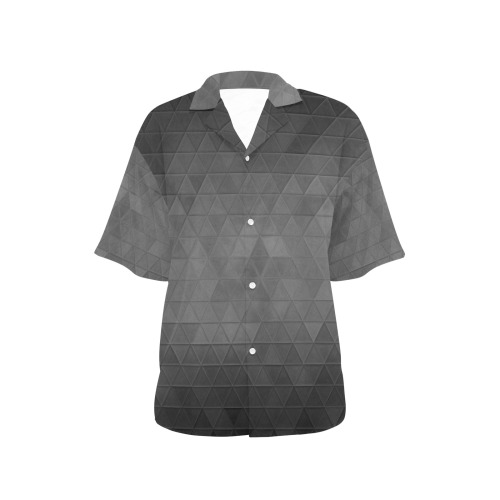 mosaic triangle 15 All Over Print Hawaiian Shirt for Women (Model T58)