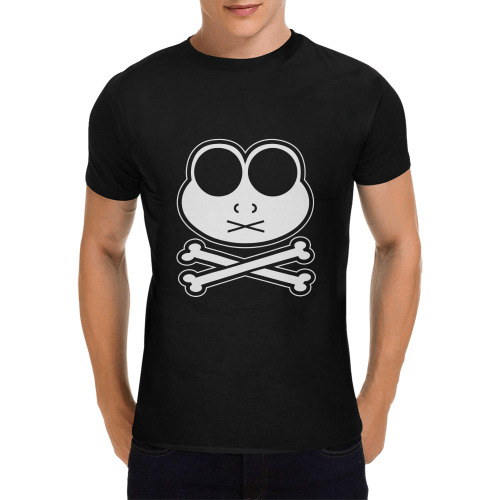 Frog Cross Bone Men's T-Shirt in USA Size (Front Printing Only)