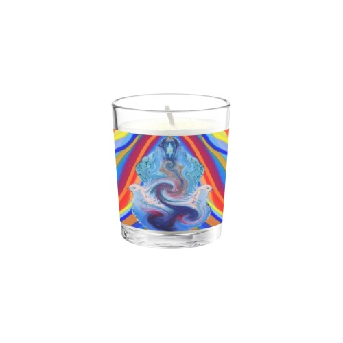energy 2-hamsa 2 Transparent Candle Cup (Jasmine)