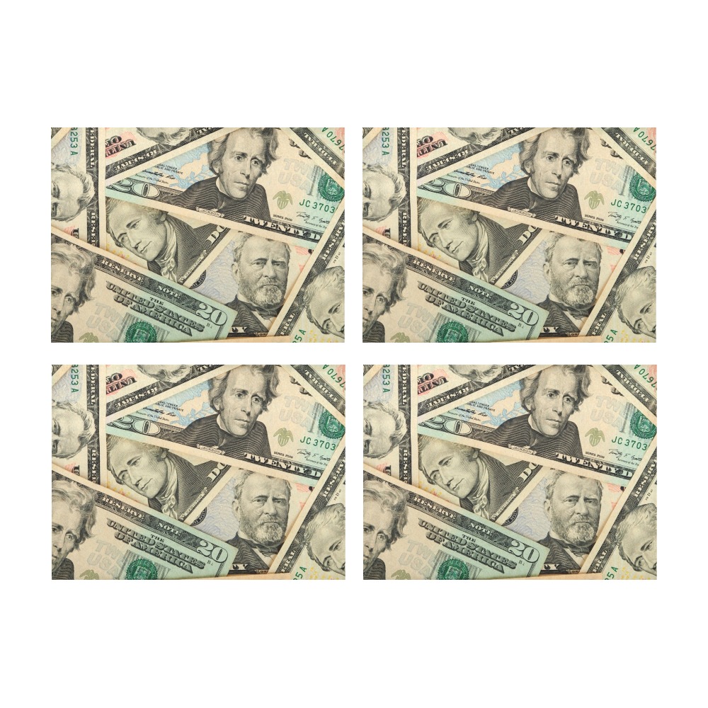 US PAPER CURRENCY Placemat 14’’ x 19’’ (Set of 4)