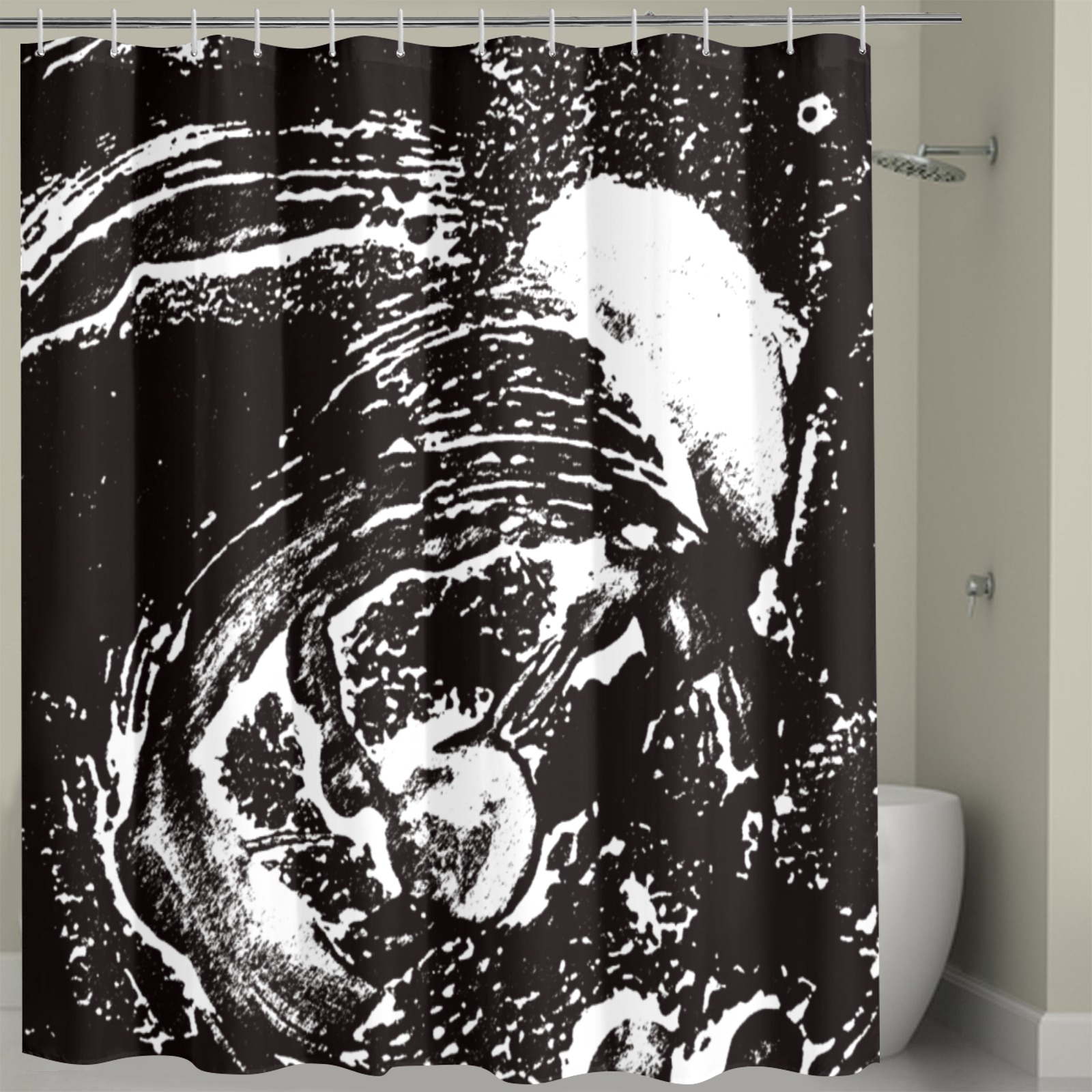 Alien foetus Shower Curtain 72" x 72"