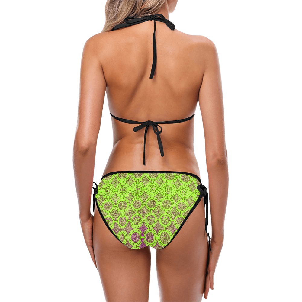 AFRICAN PRINT PATTERN 2 Custom Bikini Swimsuit (Model S01)
