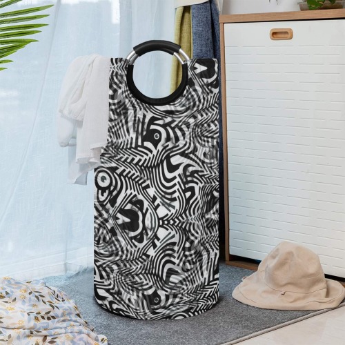 Zebra by Artdream Round Laundry Bag