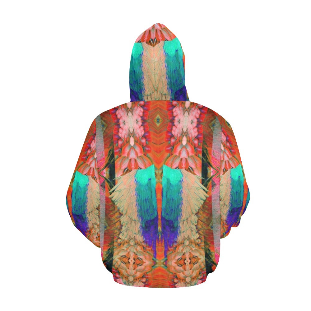 feathers 3 All Over Print Hoodie for Women (USA Size) (Model H13)
