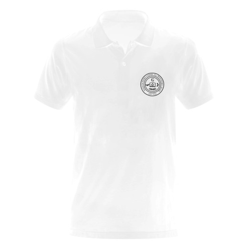 NOQ white Men's Polo Shirt (Model T24)