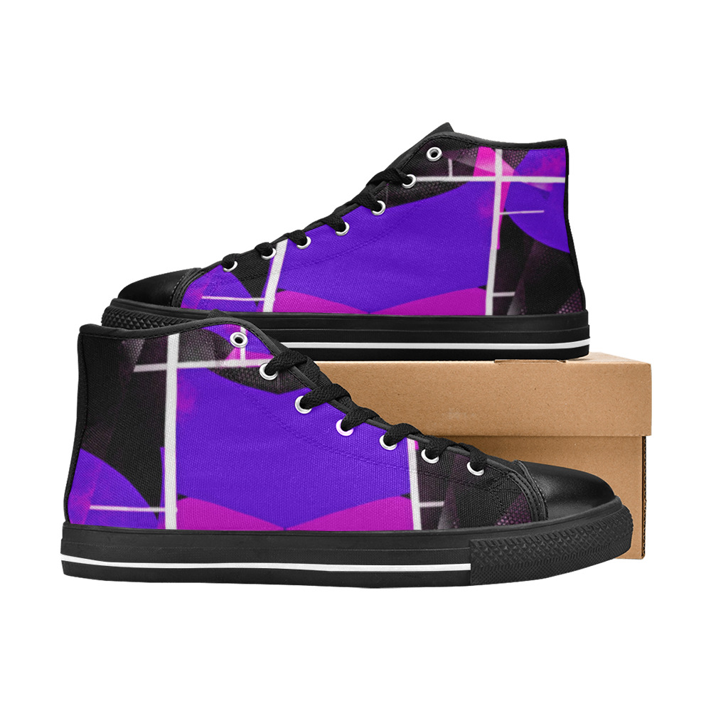 For Women's Classic High Top Canvas Shoes (Model 017)