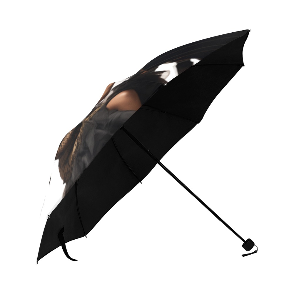 Black queen Piano Anti-UV Foldable Umbrella (U08)