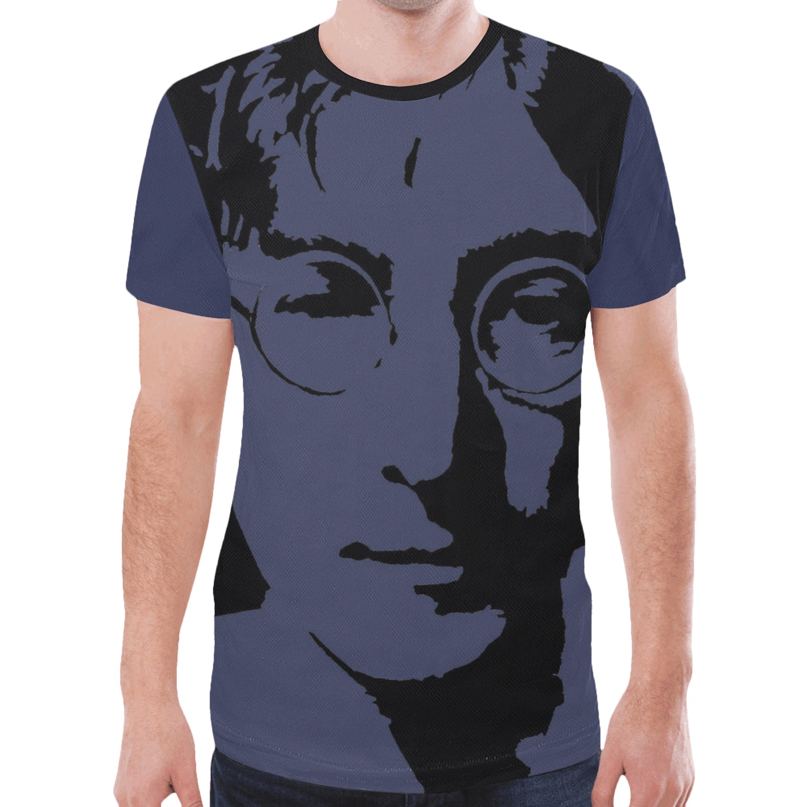 John Lennon New All Over Print T-shirt for Men (Model T45)