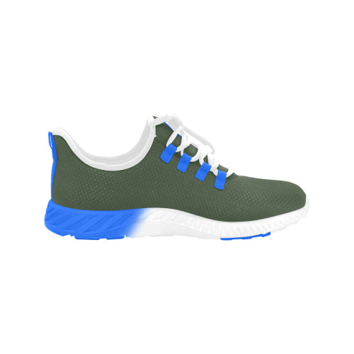 FOREST GREEN Men's Sonic Color Sole Running Shoes (Model 059)