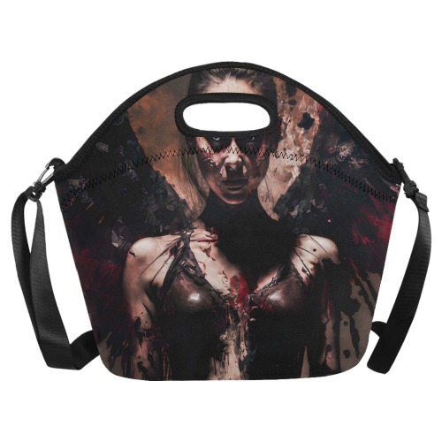 graphicmystical_dynamic_battle_pose_beautiful_female_Fallen_Ang_3c660d11-2137-43c9-9a13-23e8687510fd Neoprene Lunch Bag/Large (Model 1669)