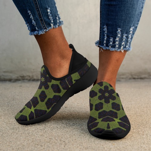 Greenhouse Fly Weave Drop-in Heel Sneakers for Women (Model 02002)