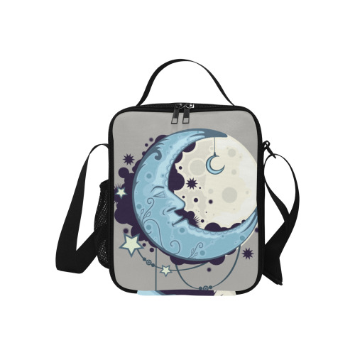 Blue Moon All Over Print Crossbody Lunch Bag for Kids (Model 1722)