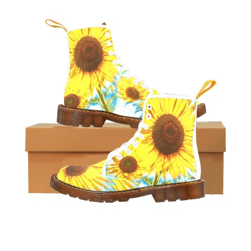 Sunflower boots with white laces Martin Boots For Women Model 1203H