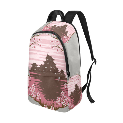 Pink Blossom Fabric Backpack for Adult (Model 1659)