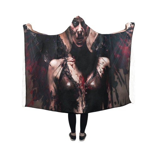 Angel of death Hooded Blanket 50''x40''