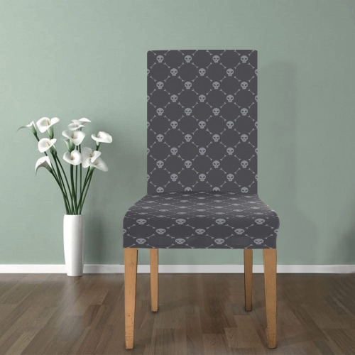 Skull Pattern Removable Dining Chair Cover