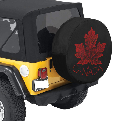 Vintage Canada Maple Leaf 34 Inch Spare Tire Cover