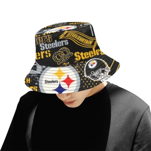 Steelers All Over Print Bucket Hat for Men