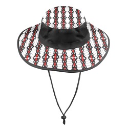 Twisted Queen Red Wide Brim Bucket Hat