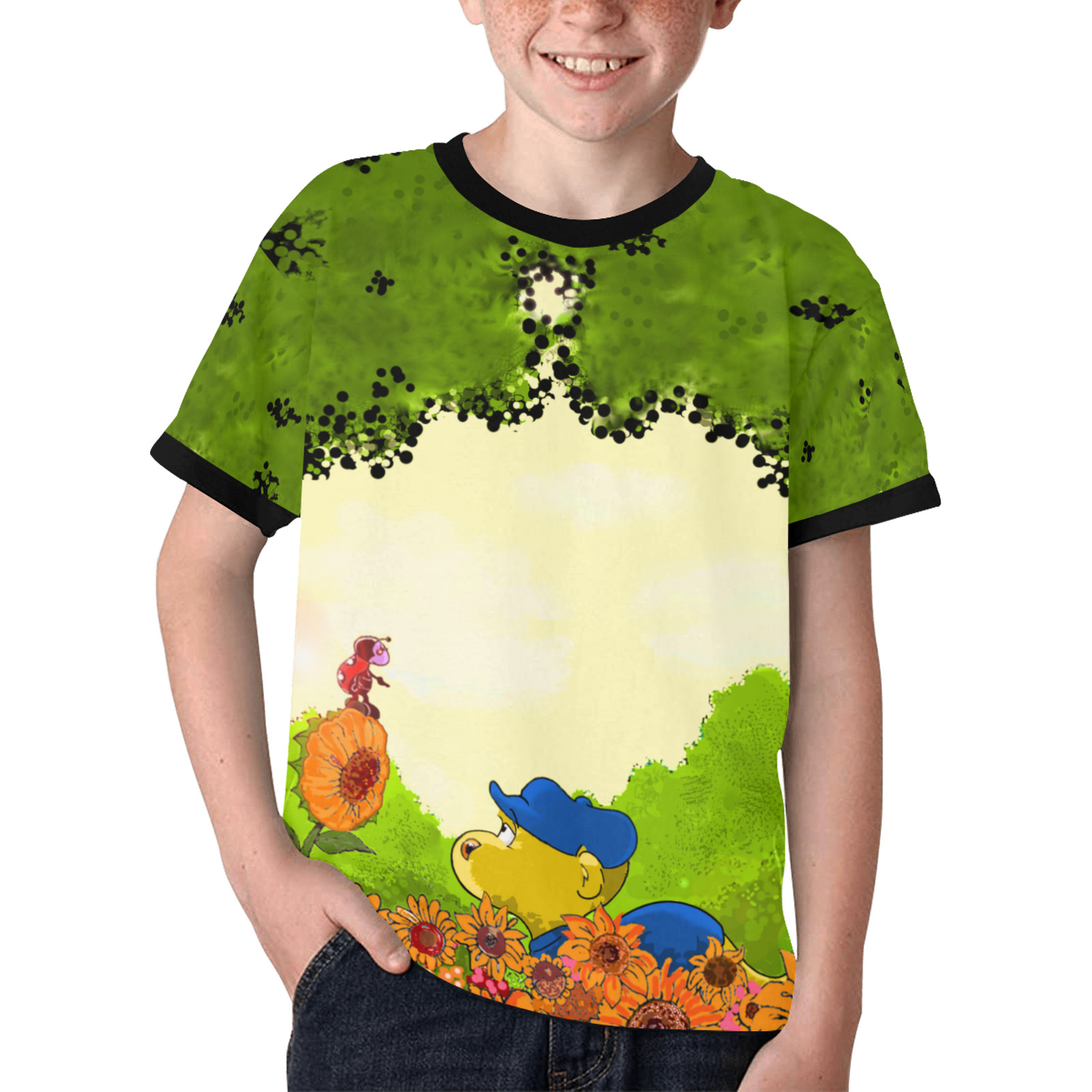 Ferald and Mizz Ladybug Kids' All Over Print T-shirt (Model T65)