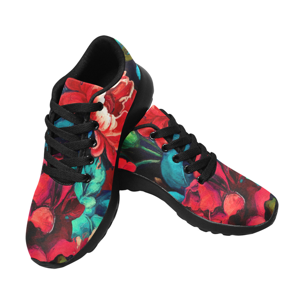 flowers botanic art (6) running shoes Men’s Running Shoes (Model 020)