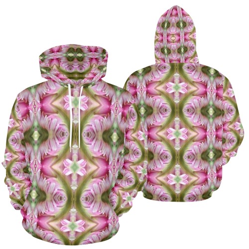 Tulip All Over Print Hoodie for Women (USA Size) (Model H13)