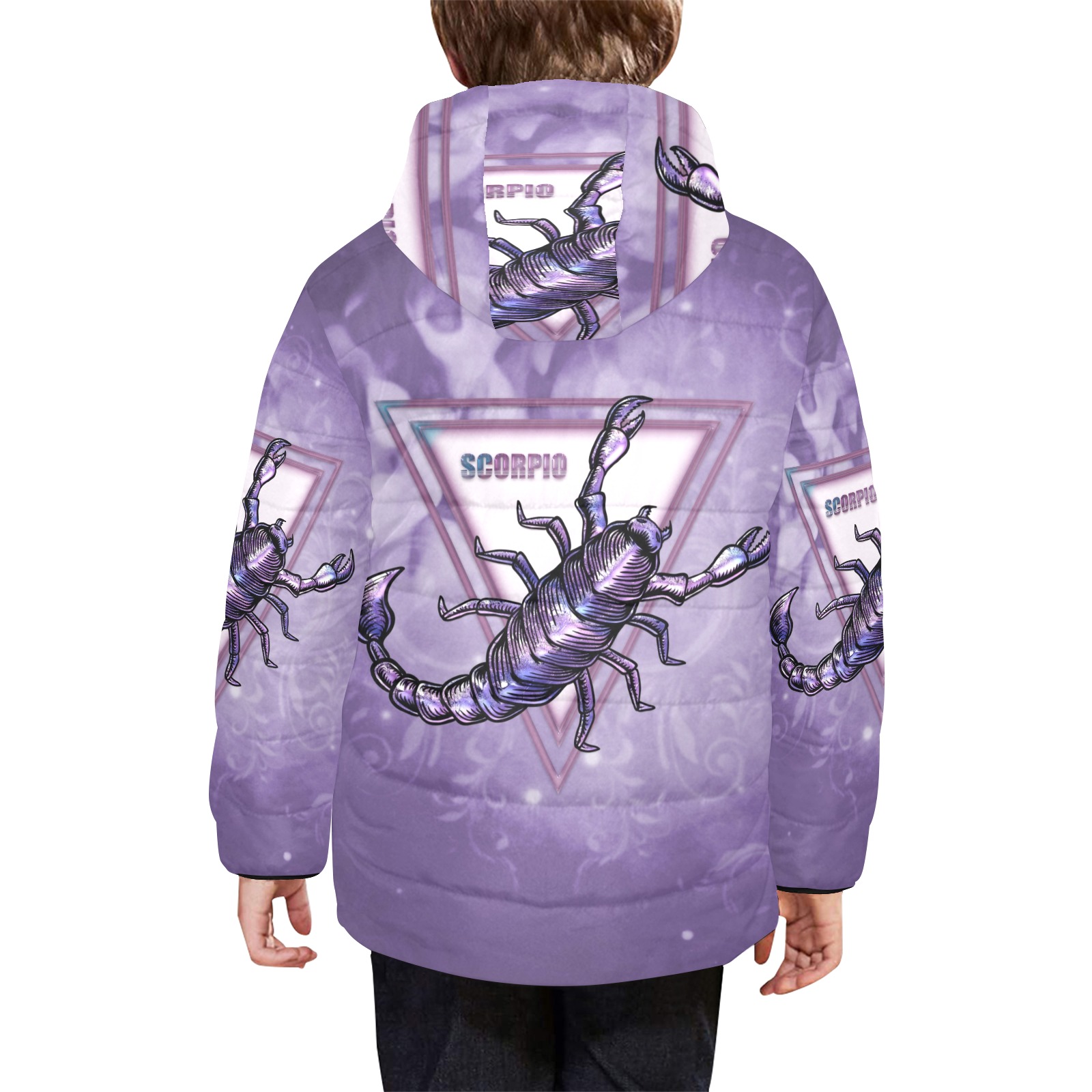 Scorpio Kids' Padded Hooded Jacket (Model H45)