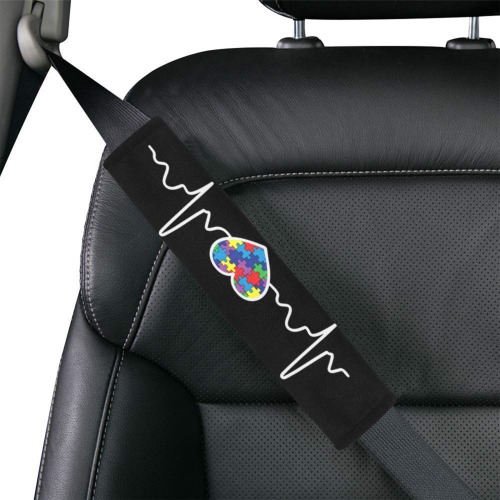 C001-A3-1114-09 Car Seat Belt Cover 7''x12.6'' (Pack of 2)