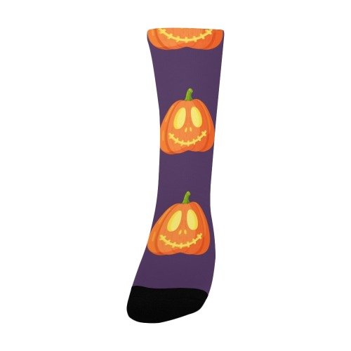 Halloween Pumpkin Socks for Women Women's Custom Socks