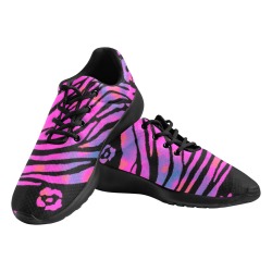 Tie Dye Animal Print Women's Athletic Shoes (Model 0200)