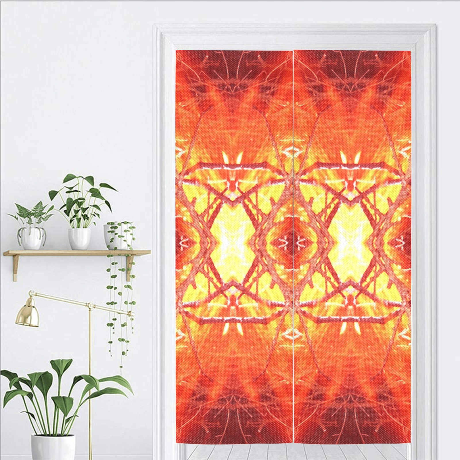 Abstract Fire Door Curtain Tapestry