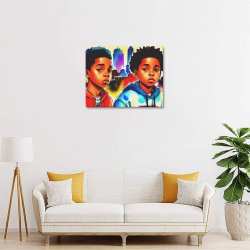 KIDS IN AMERICA 2 Upgraded Canvas Print 14"x11"