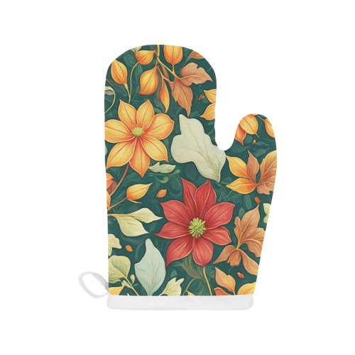 Fabulous Florals 9 Linen Oven Mitt (One Piece)