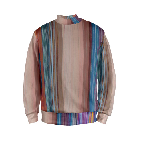 Altered Colours 1537 Men's All Over Print Mock Neck Sweatshirt (Model H43)
