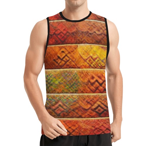 colourful brick All Over Print Basketball Jersey