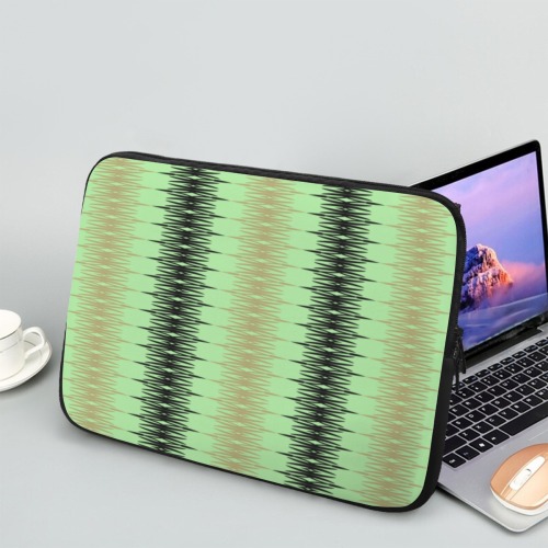 boho striped black beige