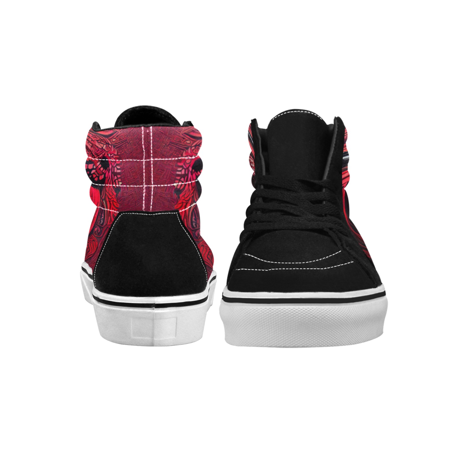 red shield Men's High Top Skateboarding Shoes (Model E001-1)