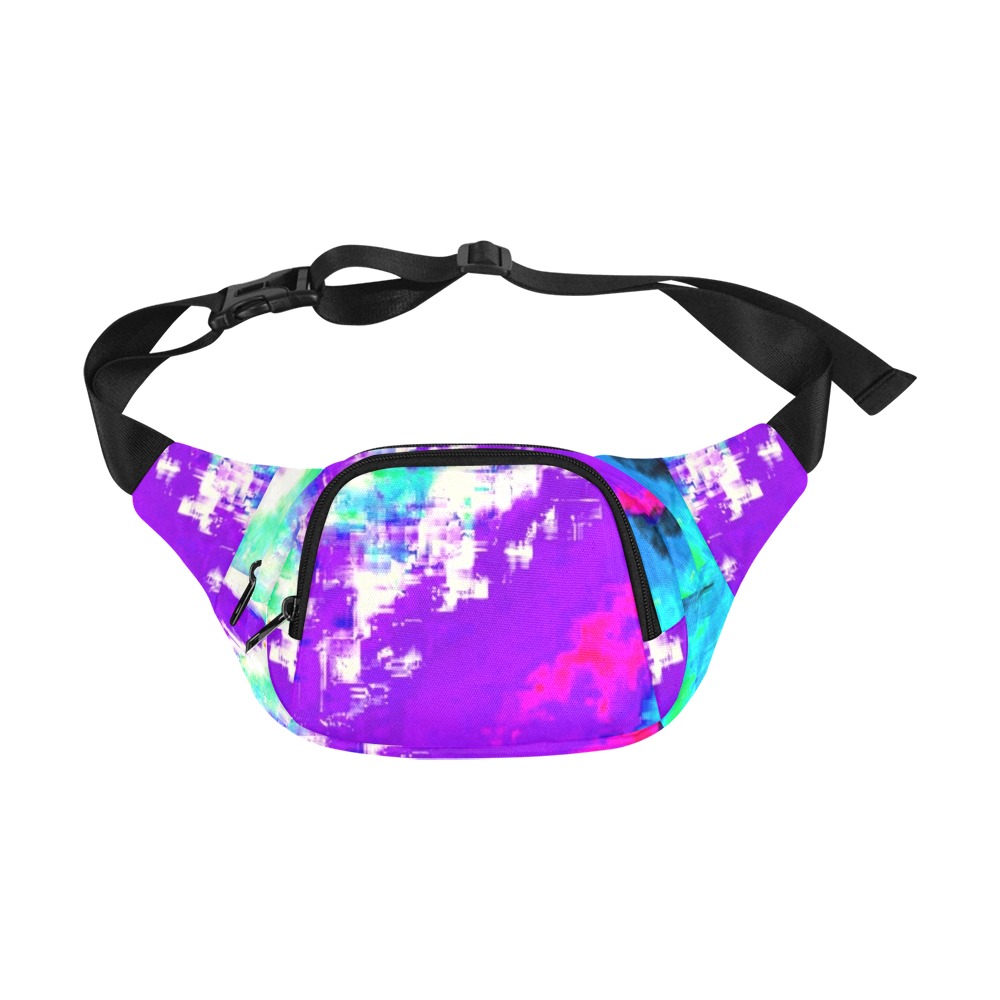 Glitchin' Purple Fanny Pack/Small (Model 1677)